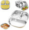 Platos infantiles de acero inoxidable, Plato de Acero Inoxidable para Niños, placas de bebé de acero inoxidable, Plato infantil de acero inoxidable con ventosa, para Bebés, Niños Pequeños Y Niños