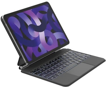 Belkin Pro iPad Keyboard Case with Magnetic Stand, Backlit Bluetooth Keyboard, Multi-gesture Controls, Magnetic Apple Pencil Storage, QWERTY, Multimedia Keys for iPad M4 Pro 11” (Renewed)