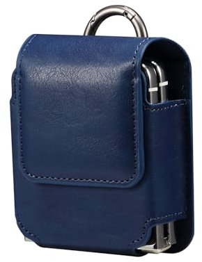 Pochette de Ceinture en Cuir pour Smartphone Compatible avec Samsung Galaxy Z Flip 7/6/5/4/3/2/5G, Sacoche Ceinture Homme Poche Taille Sac Banane Portefeuille Compatible avec Huawei Pura X/Pocket 2