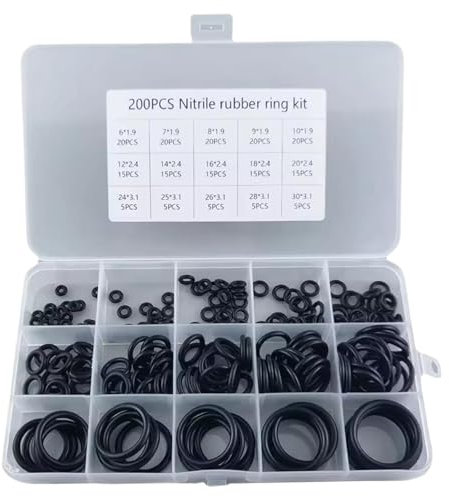 O Ring -Sortiment -Kit versiegelt Gummi