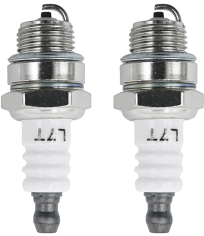 2 Pcs Lightweight Spark Plugs Replacement Kit, Perfect for Chainsaw, Lawnmower Engines, Compatible with Brands Like Stihl & Husqvarna, Durable and Easy to Install for Enhanced Engine