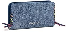 Desigual Porte-Monnaie Torio Denim Wallet Denim Raw Bleu