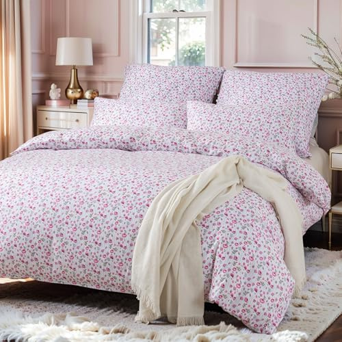 KACEMOO Bettwäsche 135x200cm 2teilig Set Extraweiches Bettwäsche-Sets für Einzelbett Hochwertiges Microfaser Bettbezug mit Kissenbezug 80x80cm