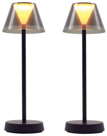 Lumisky Beverly Black Tischleuchte, kabellos, LED, warmweiß, Höhe 34 cm, 2 Stück