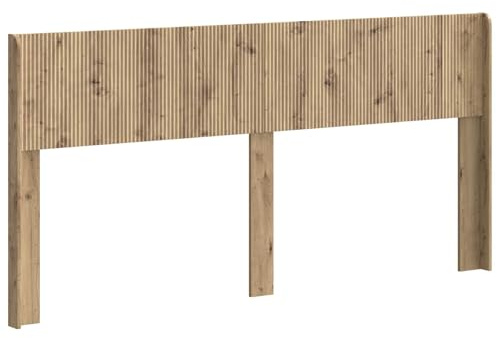 vidaXL Kopfteil Artisan-Eiche PB, Schlafzimmer, modernes Design, Kopfteil aus Holz, schlanker Stil, schicke Deko, praktisches Element für Deine Wohnung