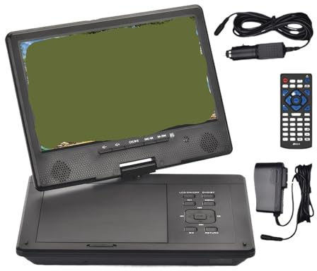 Lettore DVD mobile HD da 12,5 pollici - video ad alta definizione con compatibilità Bluetooth wireless Archiviazione e backup dei dati
