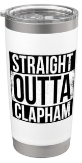 Gerade Outta Clapham Doppelwandiger Edelstahl-Thermobecher