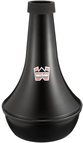 Denis Wick DW5512 Euphonium Practice Mute,Silver | Euphonium practice mute for quiet rehearsal, controlled airflow, steady intonation and comfortable, responsive playing feel.