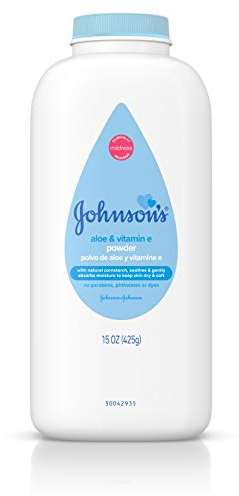 Johnson's Pasta de maíz pura en polvo para bebés con aloe y vitamina E 425 ml