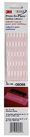 3M 08069 Emblèmes Adhésifs, 5.1 cm x 30.5 cm, Lot de 10