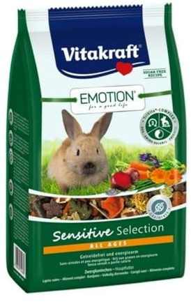 Vitakraft Emotion Sensitive All Ages, Zwergkaninchen - 600g