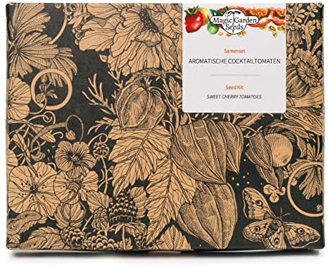 Tomates Cherry -Set de regalo de semillas con 4 deliciosas variedades de tomate para cultivar