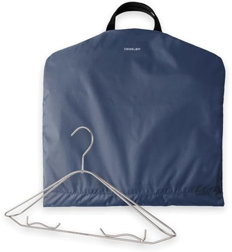 DEGELER SkyHanger - Kleidersack mit einzigartigem Titan-Kleiderbügel für Damen & Herren - durchdachte Anzugtasche für knitterfreies Reisen - leichtes & wasserabweisendes Nylon - Marineblau