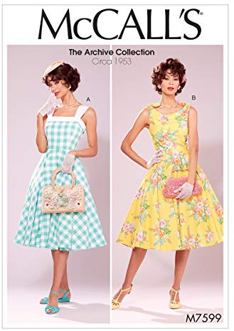 Mccall's Patterns 7599 E5,Misses Dresses,Sizes 14-22, Tissue, Multi/colour, 17 x 0.5 x 0.07 cm
