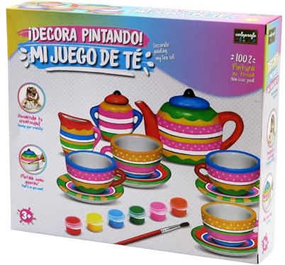 COLEPROFE Set de Té para Pintar con Pinturas