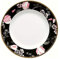 GreenGate Gate Noir - Teller - Frühstücksteller - Dessertteller - Blumen - Amelie Schwarz - Ø 20 cm
