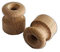 Aislante/aislador de madera para cables trenzados. Ø 18 mm. Paquete de 10/25/50 unidades. (25 Pezzi)