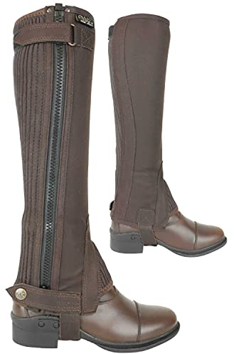 AK Waschbare Reitchaps aus Mikro-Wildleder AKRS-1032(W) (Braun, 4XL)