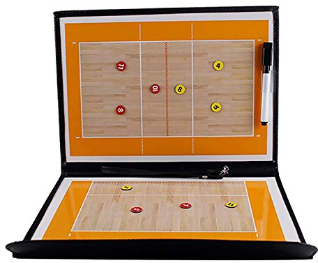 YOGAA Sportartikel Coaches Board Elite Zwischenablagen Magnet Volleyball Coaches Zwischenablage, Dry Erase Marker Board, 22x31cm