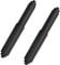 Toilet Paper Holder Roller 2pcs Black Color Plastic Toilet Tissue Flexible Holder Replacement Bathroom Plastic Spring Loaded Insert Spindle