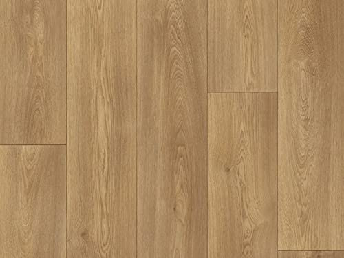 Primaflor PVC CV-Bodenbelag 400 x 100 cm Eiche amerikanisch 636 L Superior Meterware Holz-Optik-Design für Feuchträume & Wohnbereiche Auslegeware Boden Zuschneidbar