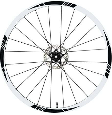 DualColorStampe Aufkleber Felgen 26 Zoll - 27,5 Zoll - 28-29 Zoll Fahrrad MTB Bike Sticker MTB Felgen B0006 (28-29 Zoll, Schwarz matt)