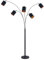 Lindby Stehlampe (Bogenleuchte) Abiram (Modern) in Schwarz aus Metall (5 flammig, E14) - Textil Stehleuchte Floor Lamp Standleuchte Wohnzimmerlampe Wohnzimmerleuchte