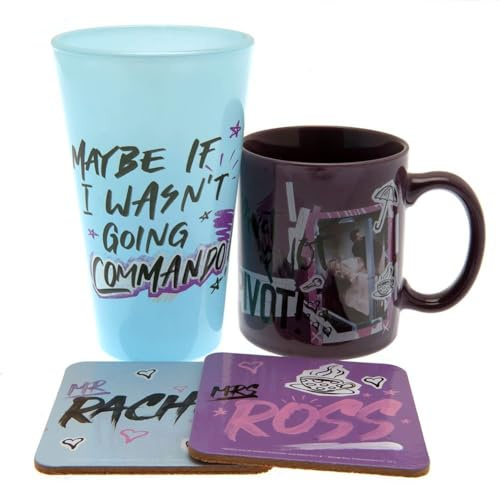 Friends Maybe If I WASN´t Going Commando Mug Set (One Size) (Blue/Purple/Black)
