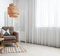 Weiße Voile, halbtransparente Vorhänge mit Kräuselband und Bleibandabschluss,Luftig, modern und langlebig für jedes Fenster,Gardinen und Vorhangsysteme Online-Shop (240 x 300 cm (HxB))