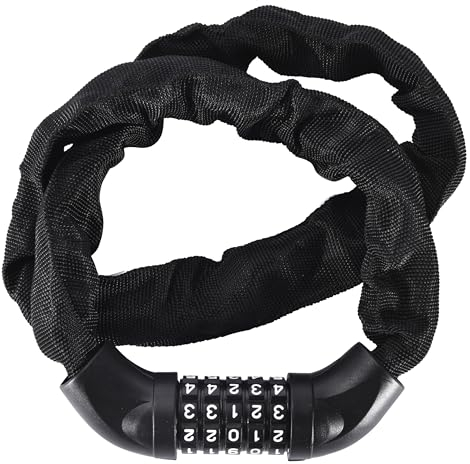 Pro-Bike Tool Bike Lock Combination - Maximum Security Cable Lock - Heavy Duty & Reliable - User-Friendly Key Locking System - Ideal for Mountain Bikes - Weatherproof, Dustproof & Friction-Proof