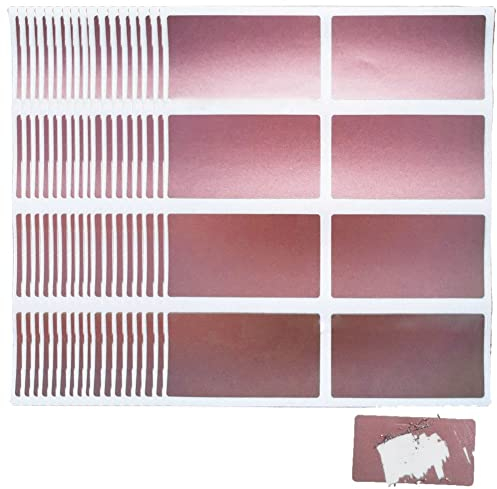 Dinntty Rubbel-Aufkleber, 100 Stück, Selbstklebende Rubbelkarten-Aufkleber, rechteckig, Party-Aktivität, Gefälligkeiten, Schreibwaren-Aufkleber