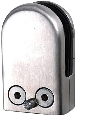 Glasklemme 12x Edelstahl Glasklemmhalter für Fenster Balustrade Handlauf 53 * 33 * 20 mm