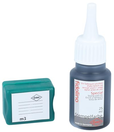 Musikboutique Notenlinien-Stempel m3 und Stempelfarbe