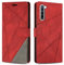 SONWO Coque pour Oppo Find X2 Lite, Protection Housse Etui en Cuir PU Portefeuille avec Emplacements Cartes et Fonction Support pour Oppo Find X2 Lite, Rouge