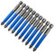 XMHF Juego de 10 puntas de destornillador cortas PH2 antideslizantes Phillips con ranura cruzada de 1/4 pulgadas, vástago hexagonal de 65 mm de longitud, acero S2 con punta magnética para