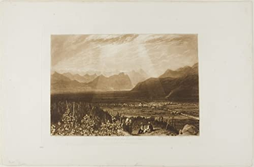 LIBINUP canvas posters wall art no frame pictures 50x70cm Chain of Alps From Grenoble to Chamberi by Joseph Mallord William Turner