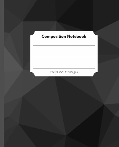 Geometric Composition Notebook Journal: 7.5 x 9.25 | 110 Pages