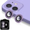 Beukei Protection Camera Glitter pour iPhone 11/12/12 Mini Verre Trempé, Protege Objectif Camera [Ultra HD][Dureté 9H][Anti Rayures] Titane Violette