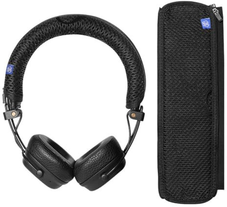 Taoricen Headband Cover for Marshall Major IV/III Headphones, Washable Headband Protective Case, Breathable Mesh Headband Hook Protector (Black)