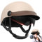 Motorcycle Half Headgear, Collision Protection Helmet, Motorcycle Safety Hat, Half Helmet With Sun Visor, Safety Helmet, Cruiser Safety Helmet, Motorcycle Half Safety Hat For Men Women