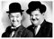 Laurel & Hardy II Poster 80 x 60 cm Schwarz-Weiß Wandbilder Wanddeko