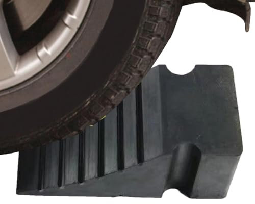 Garage Parking Bumper Stopper | Parking Stopper for Cars | Reflective Car Stopper | Heavy Duty Wheel Chock | Car Parking Alignment Aid | Garage Car Stopper | Garage Parking Bumper