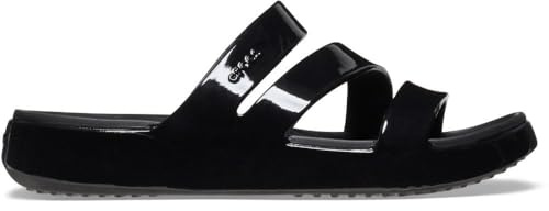 Crocs Herren Getaway Patent Strappy Badeschlappen, Black, 41/42 EU