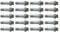 Woosphy 20x Radschraube Radbolzen Ersatz für GL GLE GLK S M R-Klasse W221 W166 W164 C216 X166 M14 x 1.5 0009902207 0009905407