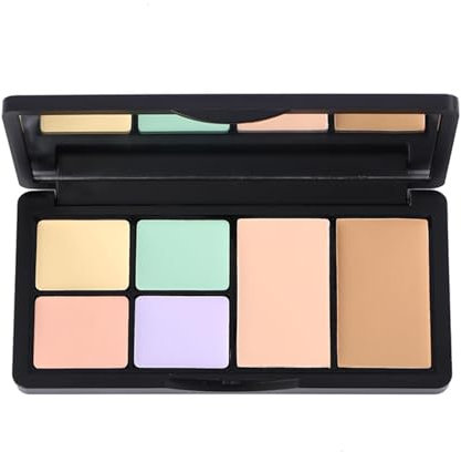 di correttori snellenti, di correttori correttivi | Palette di correttori in crema da 6 colori con di contorni a pennello | per il trucco waterproof Correttore correttivo a copertura totale per imperf