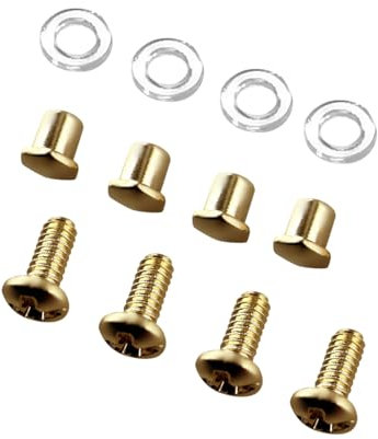 HiCycle2 Replacement Screws for PRA DA Eyeglasses Sunglasses to Mount Screws (gold)