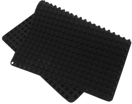 GLEAVI Silikon Backmatte Pyramiden Ölablauf Antihaft Wiederverwendbar Hitzebeständig Für Grill Und Backofen
