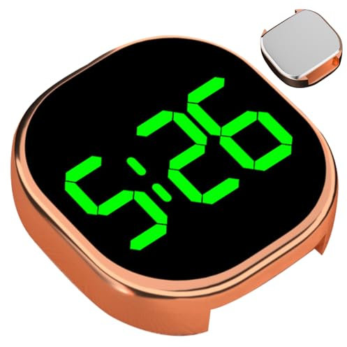 Orologio da auto per cruscotto, con indicatore orario LCD, preciso display LCD per auto, scrivania e camion con montaggio adesivo