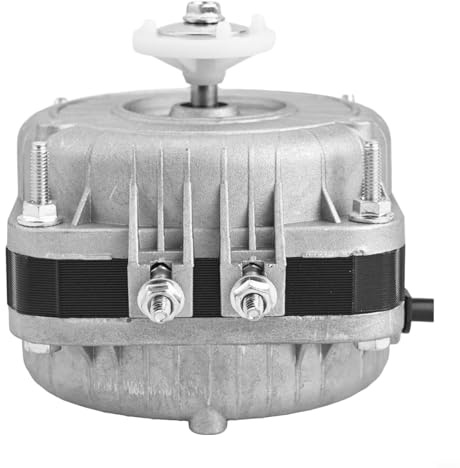 GANCEI Moteur de ventilateur à condensateur de réfrigérateur, moteur de ventilateur de refroidissement de réfrigérateur 25 W 35 W 60 W Construction en métal pour réfrigérateur congélateur (25 W)