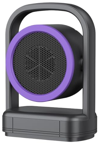 Radiateur Portable,500W Chauffage Électrique Intérieur Portable - Machine de Chauffage Électrique,Pour Salon Chambre Salle de Bain Garage Voiture Camping-Car Tente Camping Hiver